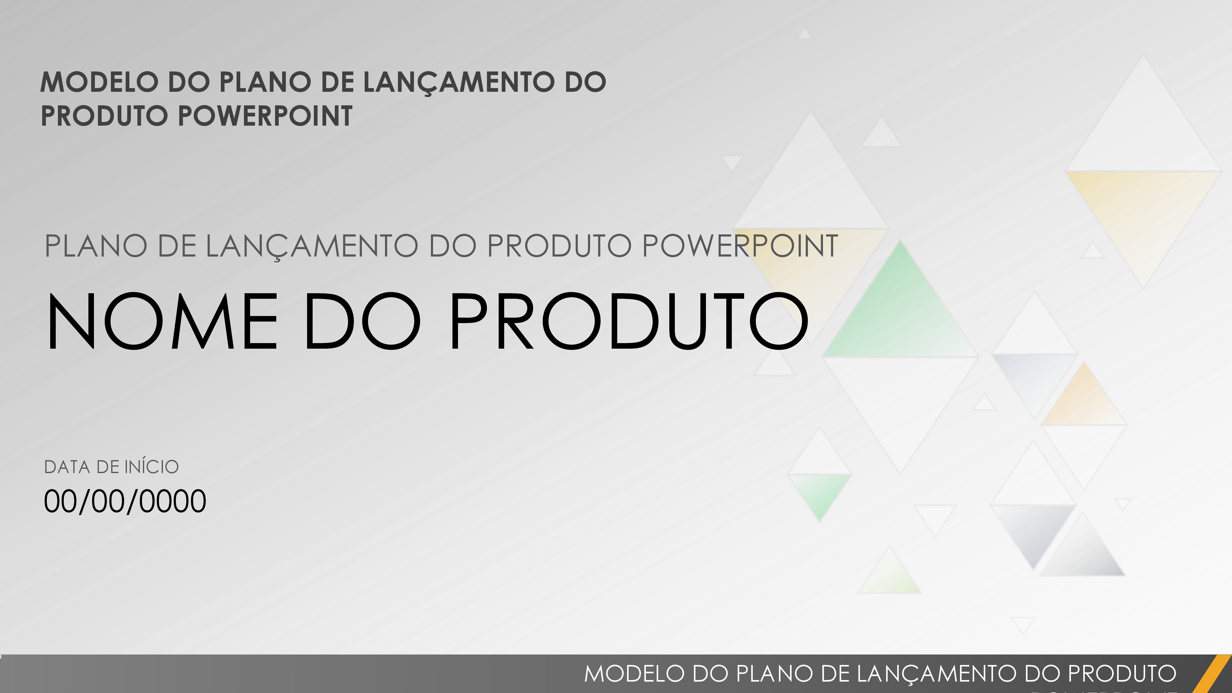 Modelo de Plano de Lançamento de Produto em Powerpoint